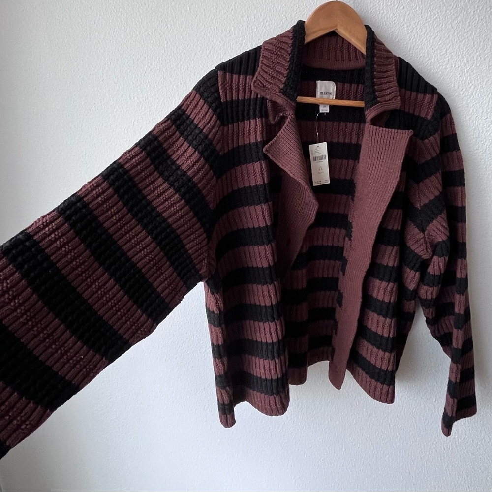Maeve Greta Polo Cardigan Sweater